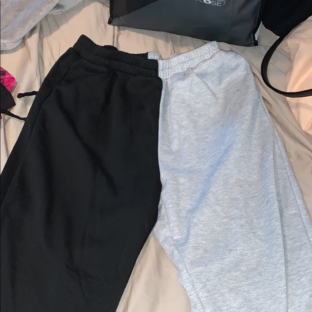 Two tone sweatpants